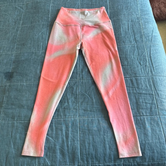 Beyond Yoga Pants - Beyond Yoga Pink Blue Leggings Size Medium